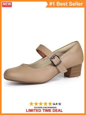Orthopedic Bunion Mary Jane Dress Shoes Cushioned Low Heel Pumps